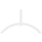 Ekena Millwork Archdale Architectural Grade PVC Gable Bracket, 108"W x 63"H x 2"D x 6"F, 14/12 Pitch GBP108X63X0206ARC00 - alternate 5